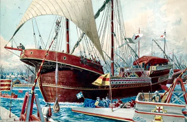 Una nave genovese (grande nave a vela)